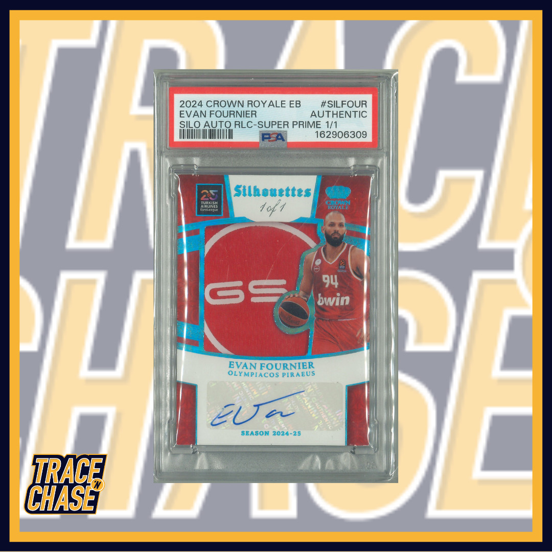 2024-25 Panini Crown Royale EuroLeague BK Evan Fournier Silhouettes Auto 1/1!