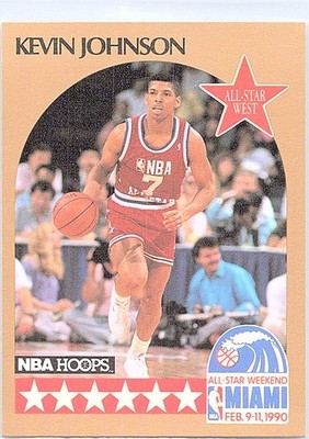 1990-91 NBA Hoops - All-Star Game Kevin Johnson  #19