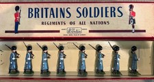 Britains: Boxed Set 312 - Grenadier Guards In Overcoats. c1950. Near Mint