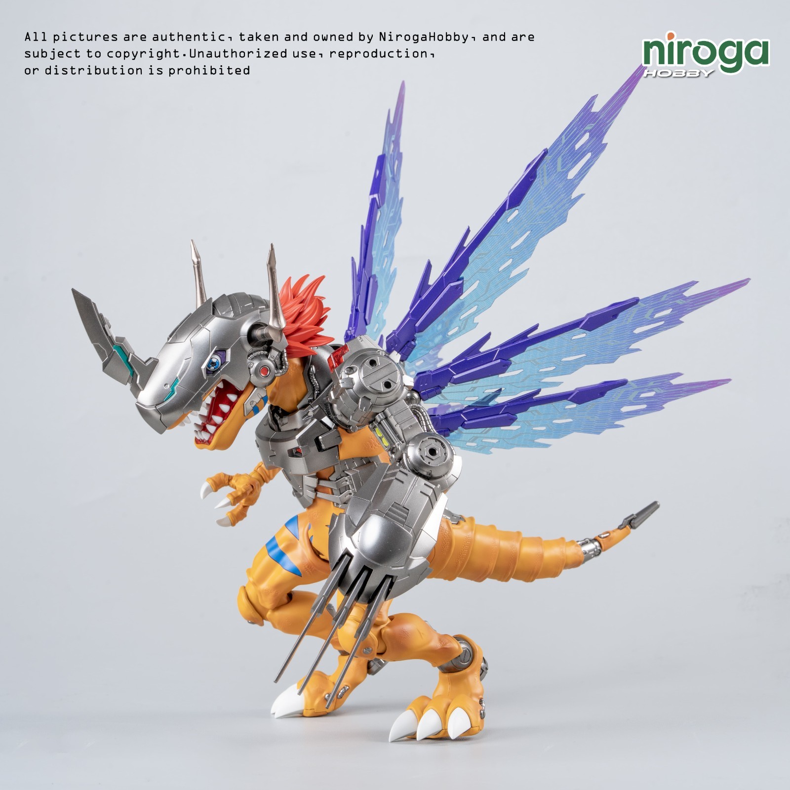 PREVENTA [repintado personalizado] Figura-elevación Estándar Amplificado - METALGREYMON (vacuna)
