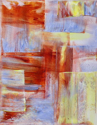 ShawNshawN Original painting 11x14 abstract contemporary modern home art