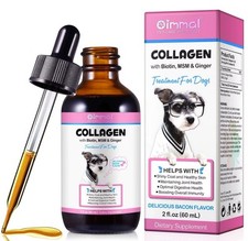Liquid Collagen for Dogs - Hip and Joint Support with MSM, Ginger Boost Immunity