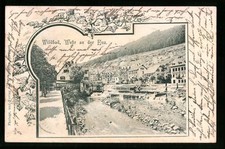 Bad Wildbad, Wehr an der Enz, Ansichtskarte 1...