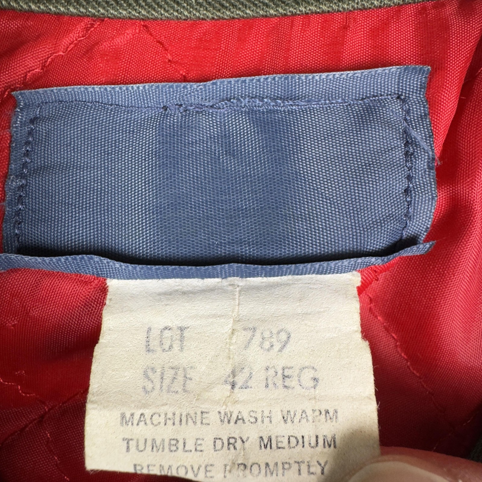 Vintage Workwear Jacket Mens 42 Green Talon Zip Quilted Lined Canvas Bomber thumbnail 5