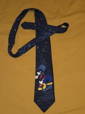 Disney Krawatte Micky Maus Goofy Blau Mikey Unlimited C&A Vintage