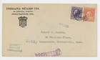 Mr Fancy Cancel Registered Sc 509 530 Indiana Stamp Co Indianapolis Ind '21#8779
