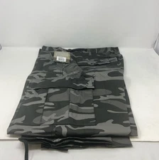Rothco Camo Tactical BDU Pants Camo Cargo Pants Black Camo Size LG
