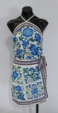 Cupshe Women's Bahama Honey Halter Floral Mini Dress RV6 White Small NWT