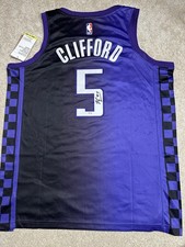 Nique Clifford Sacramento Kings Autograph Signed Jersey PSA Cert Auto Large
