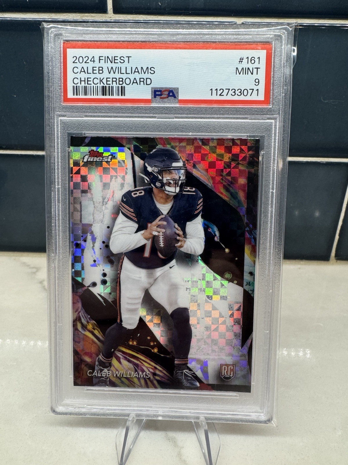 2024 FINEST #161 CALEB WILLIAMS CHECKERBOARD PSA 9