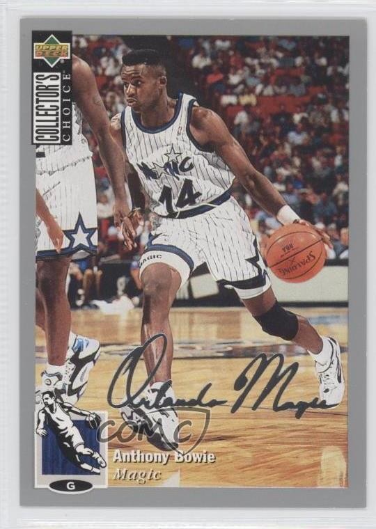 1994 Upper Deck Collector's Choice Silver Foil Signature Anthony Bowie #280 0a1