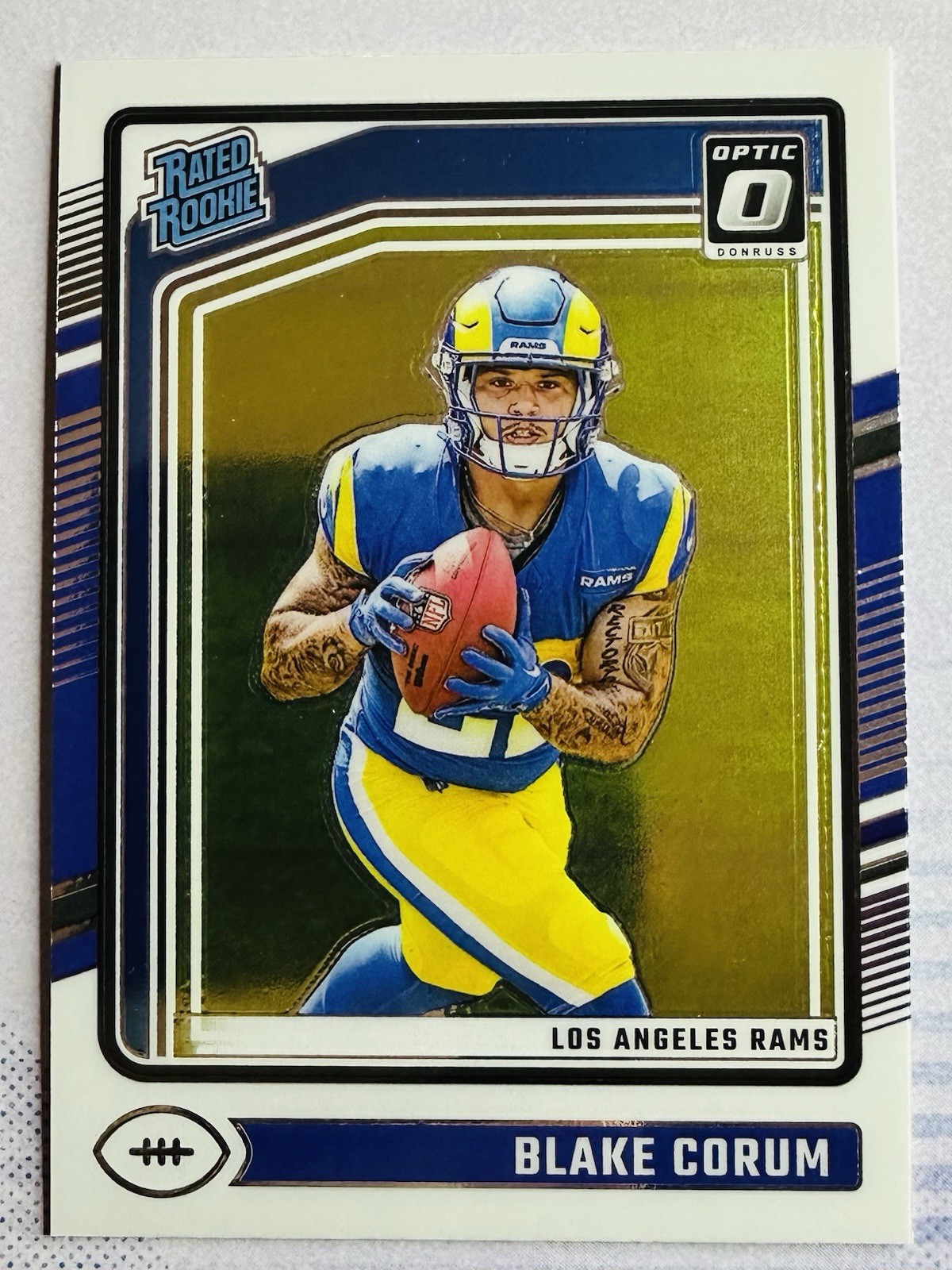 2024 Panini Optic Donruss #208 Blake Corum Rated Rookie LA Rams SP