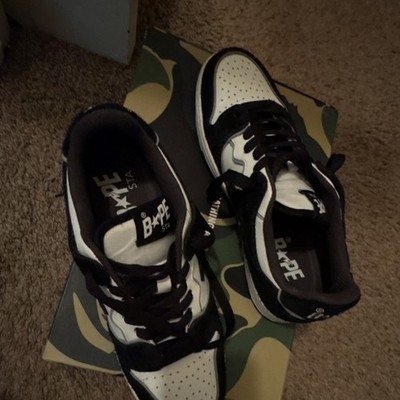 A Bathing Ape Sk8 STA BAPE STA Low-Top Sneakers Black/White/sk8