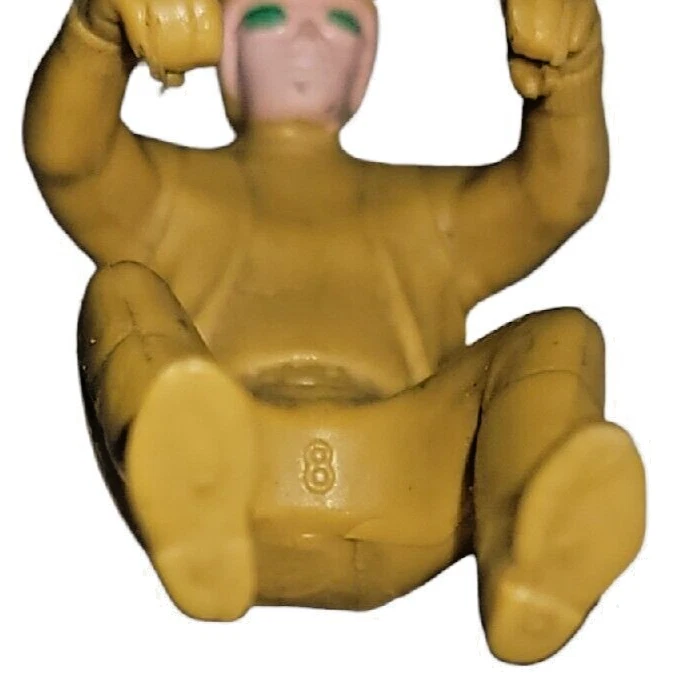 Mattel Redlines Hot Wheels RRRUMBLERS Mustard Color Motorcycle Rider Figure - Image 2 of 4