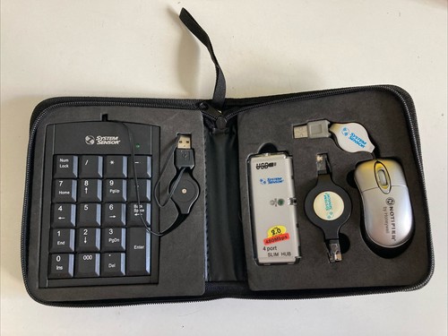 USB Adapter Kit Computer Travel Adapter Collection Zip Case, System Sensor - 第 1/3 張圖片