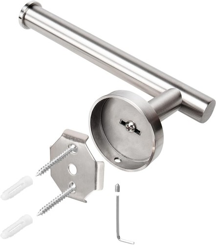 Bathroom Toilet Paper Holder Premium Stainless Steel Rustproof Wall Mounted 1 PC - Picture 7 of 8