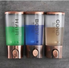 Soap Dispenser ABS Shampoo Three Bottles Triple Detergent Shower Gel Dispenser