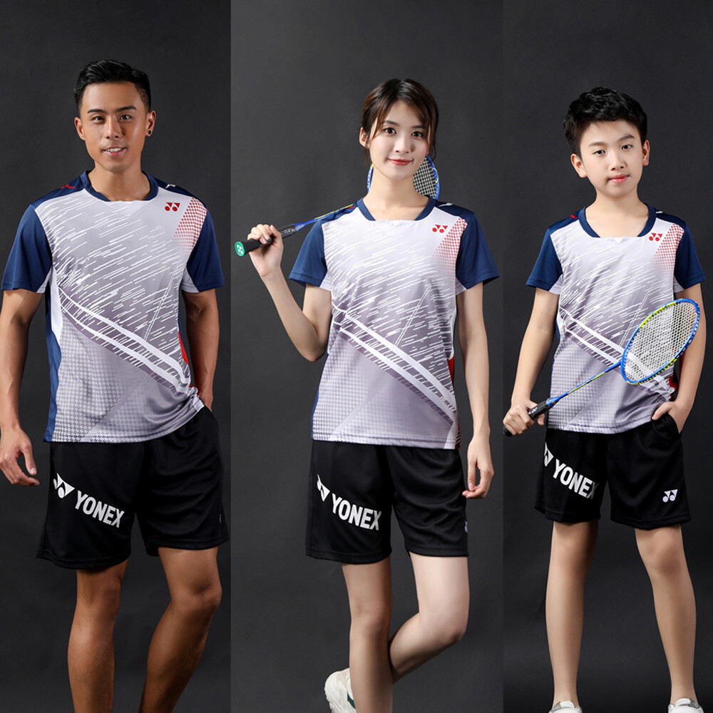 YY Adult Kid Sports Suit Tennis Table Badminton Clothes Set T