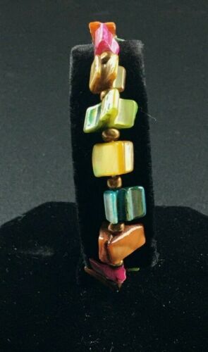 Vintage Multicolor Simulated Natural Stone Beaded 