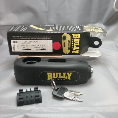 NEW BULLY LOCKS 132256J BULLY GRIP LOCK BLACK