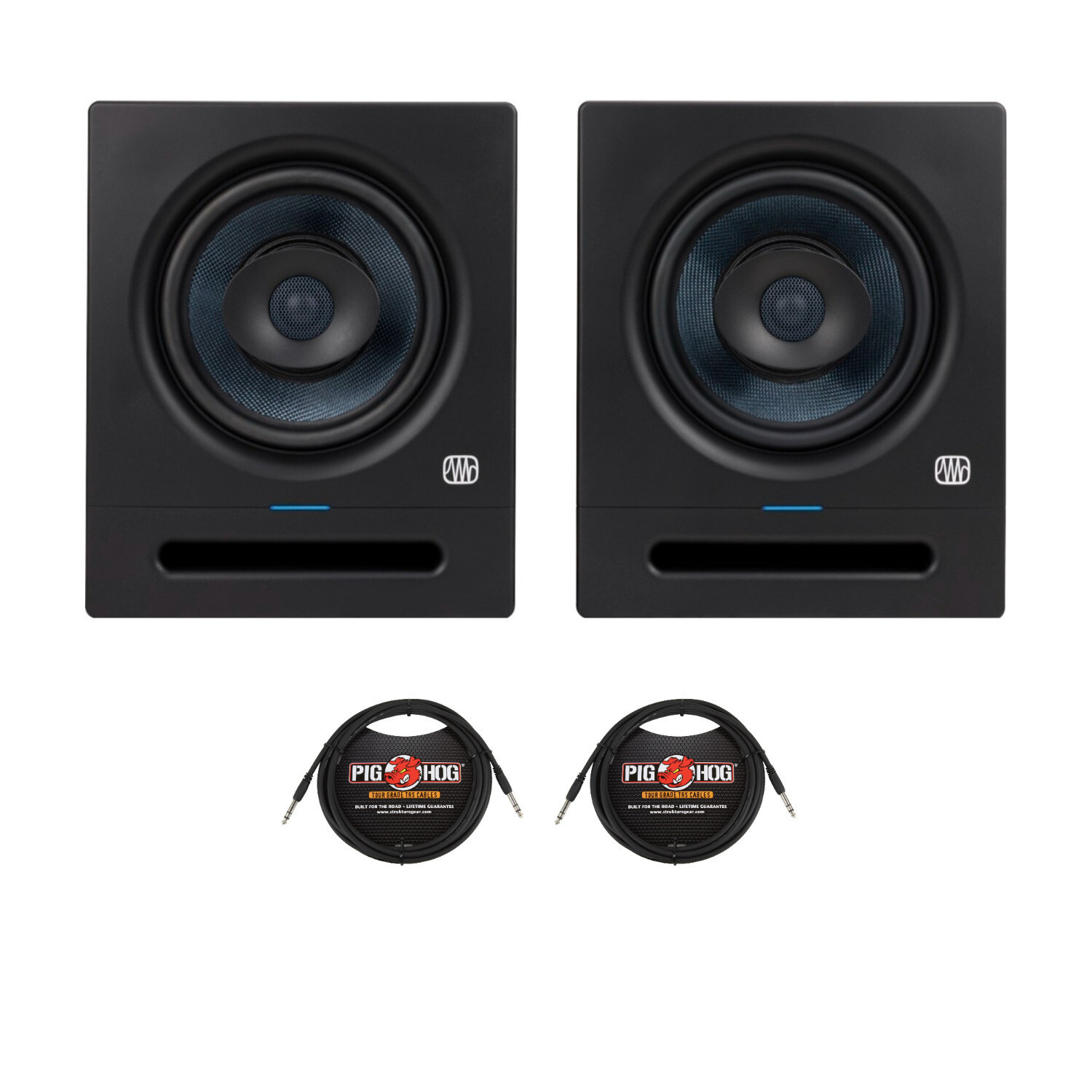 PreSonus Eris Pro 8-8-дюймовый активный коаксиальный 2-полосный студийный монитор в комплекте с парой