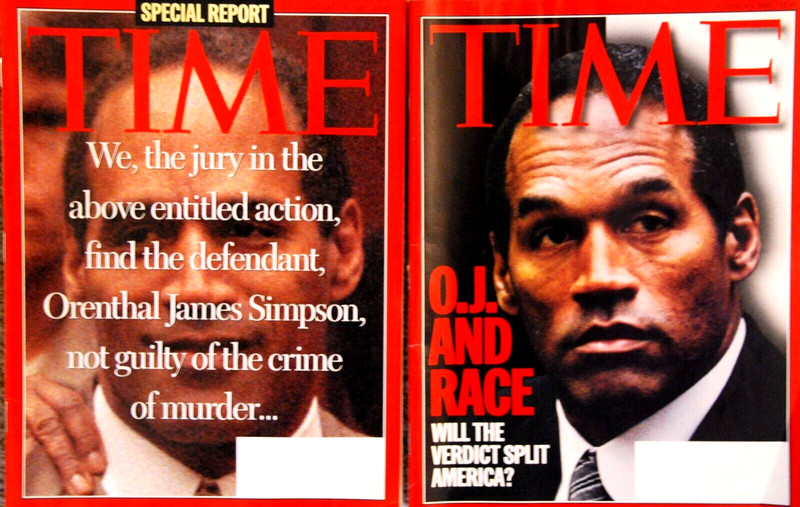 O. J. Simpson Time Magazine October 1995 John Travolta John Singleton