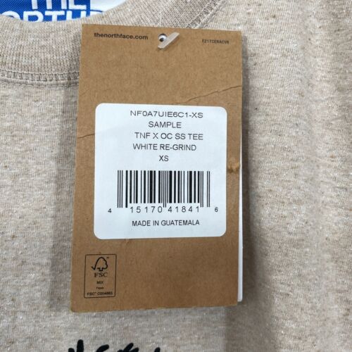 NWT The North Face x Online Ceramics Re-Grind T-Shirt Turtle Mens XS Logo Beige - Picture 2 of 13