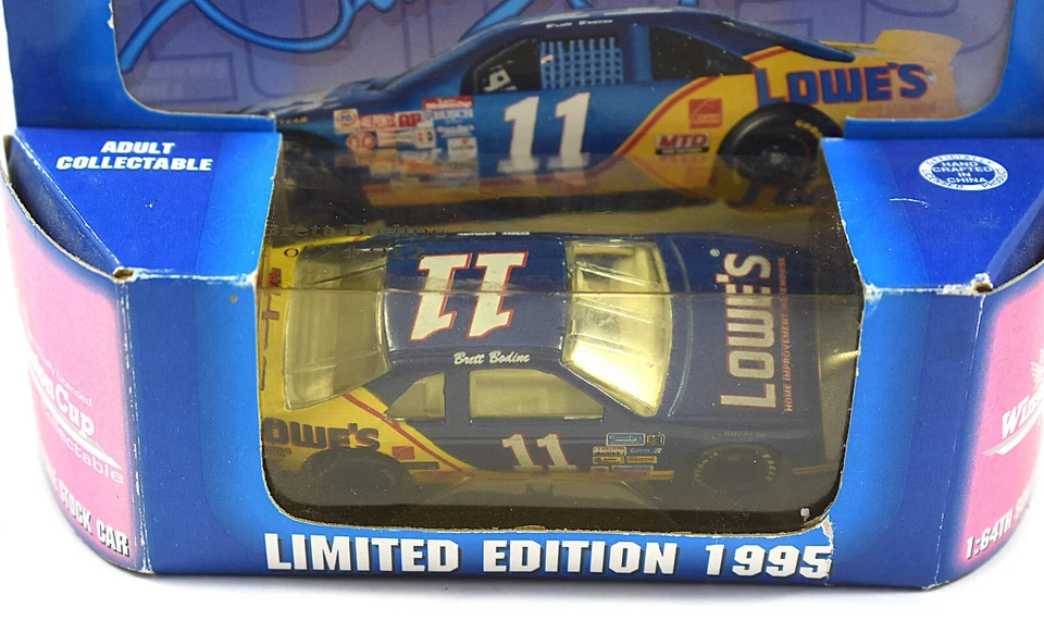 Ford Thunderbird 1995 Brett Bodine #11 Lowes acción NASCAR 1/64 diecast Foto 2 de 4