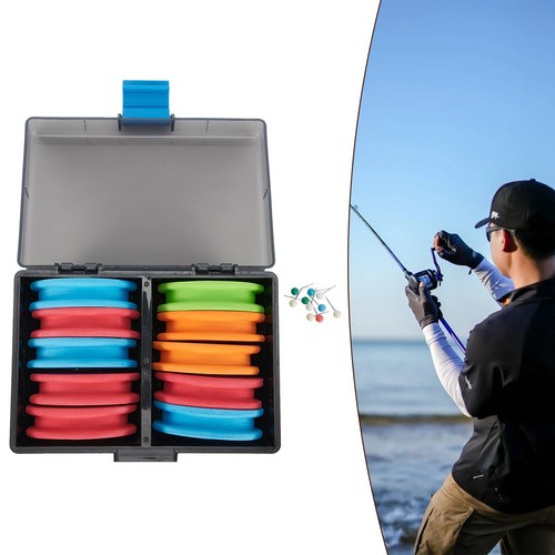 Easy to Use 20pcs EVA Foam Rig Winders in Storage Box for Sea Fishing