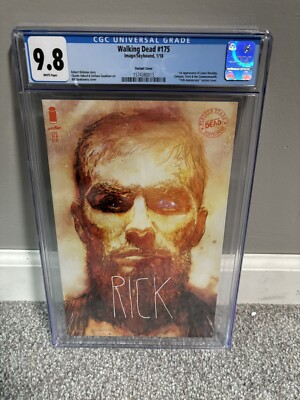 WALKING DEAD #175 CGC 9.8 GRADED IMAGE COMIC 2018 BILL SIENKIEWICZ VARIANT COVER