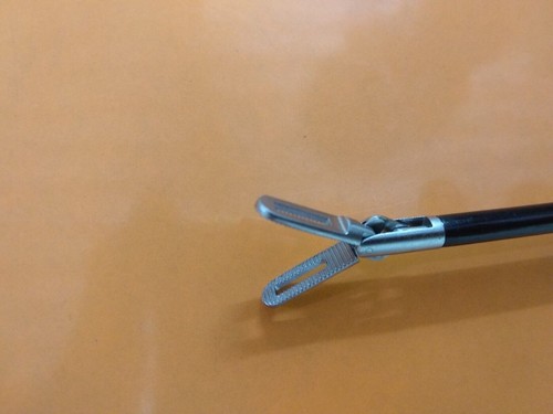 Laparoscopic SS Fenestrated Short Grasping Forceps Insert Only 5mm Instrument - Picture 3 of 7