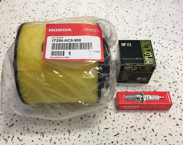 Oil Filter, Air Filter & Spark Plug Honda TRX300 Fourtrax 19922000