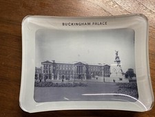 Vtg Buckingham Palace Glass Trinket Tray Ashtray