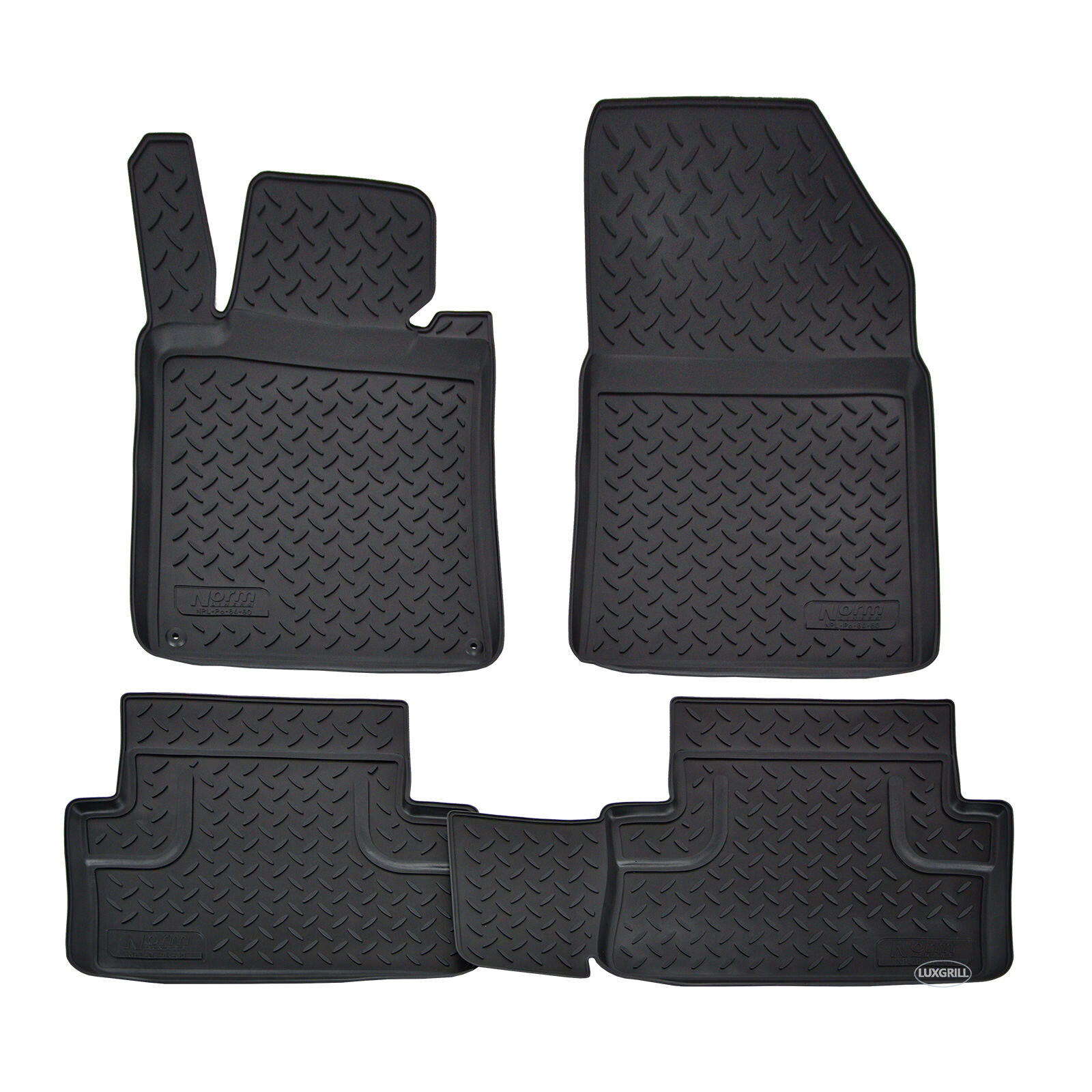 Tapis de sol caoutchouc 3D bords hauts anti-saleté pour plancher Peugeot 508