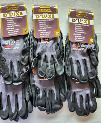 6-Pair Flexi-Guard  D LUXE Glove Ultra-Lightweight breathable Dotted palms