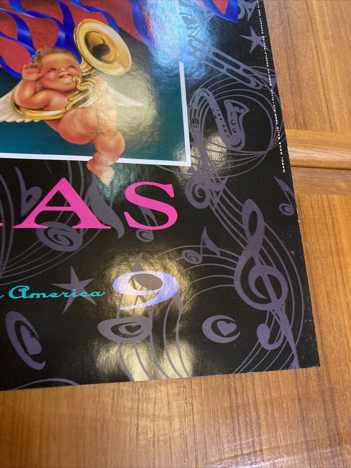 VERY RARE NEW ORLEANS MILLENIUM 1999 MARDI GRAS POSTER ANDREA MISTRETTA - Picture 3 of 16