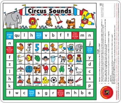 Circus Sounds Phonics Boden Würfelspiel