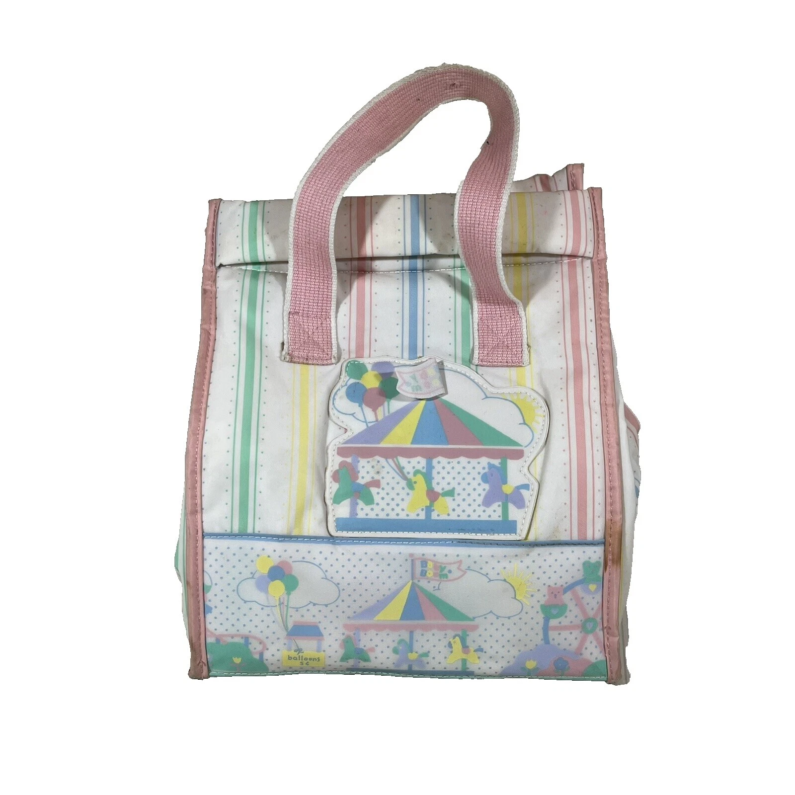 棉混纺条纹尿布袋