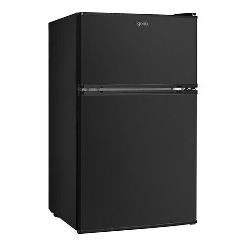 Freestanding Under Counter Fridge Freezer, Black, Igenix IG347FFB