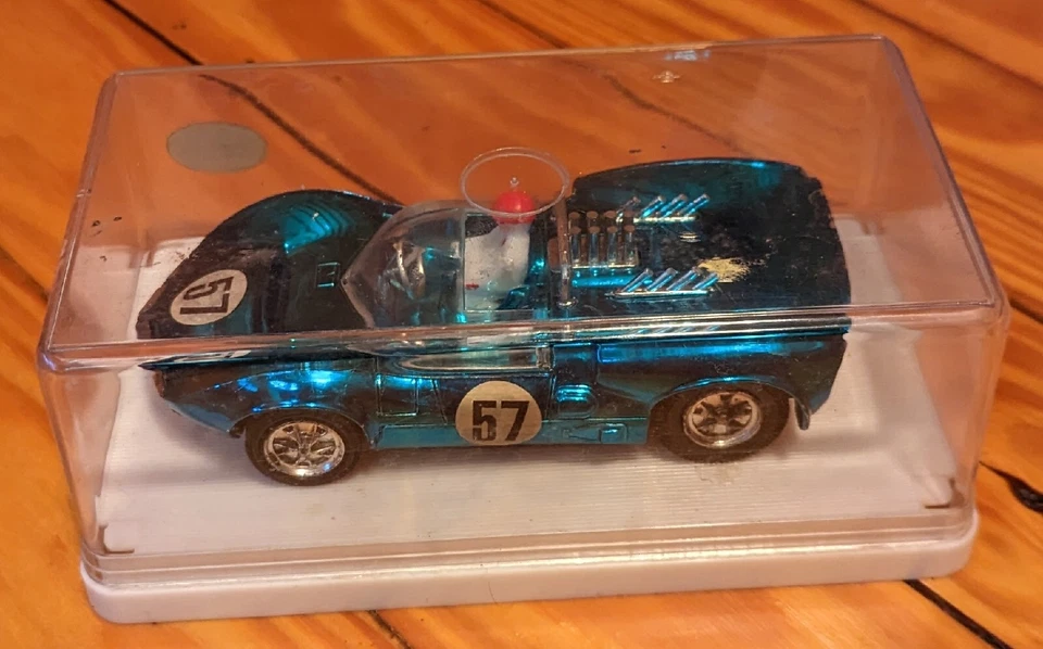 Vintage ZEE 1960's Chaparral #57 Friction Drive race car, With hard plastic - Image 3 of 4