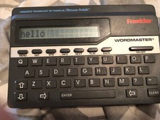 Franklin Word Master Wordmaster Deluxe WM1055 Vintage Merriam Webster WORKS