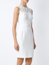 NWT $825.00 Versace Collection Women's Sleeveless White Dress: Size 40: 