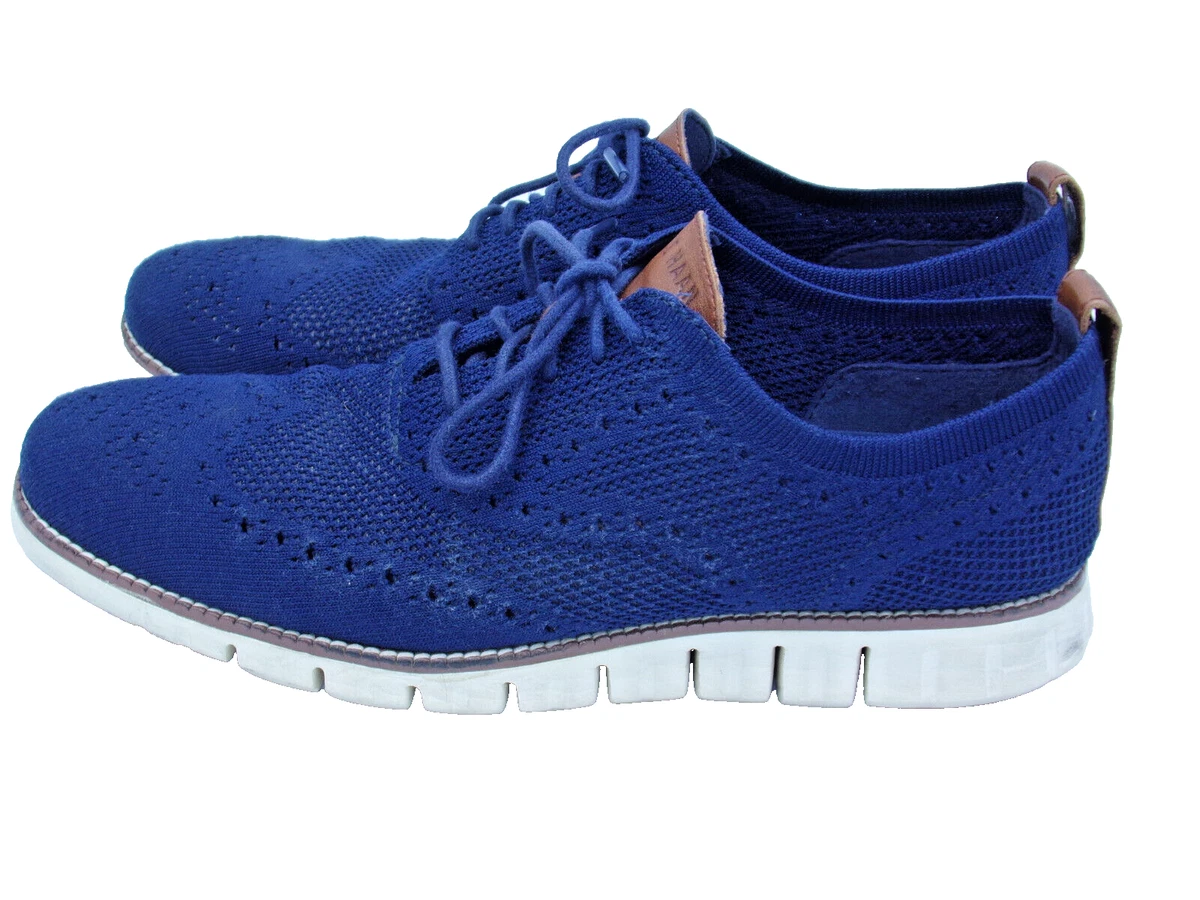 Cole Haan Men\'s ØriginalGrand Saddle Oxfords blue suede leather size‎ 10.5 Cole Haan zerogrand grand os blue suede size | Mercari main image 3
