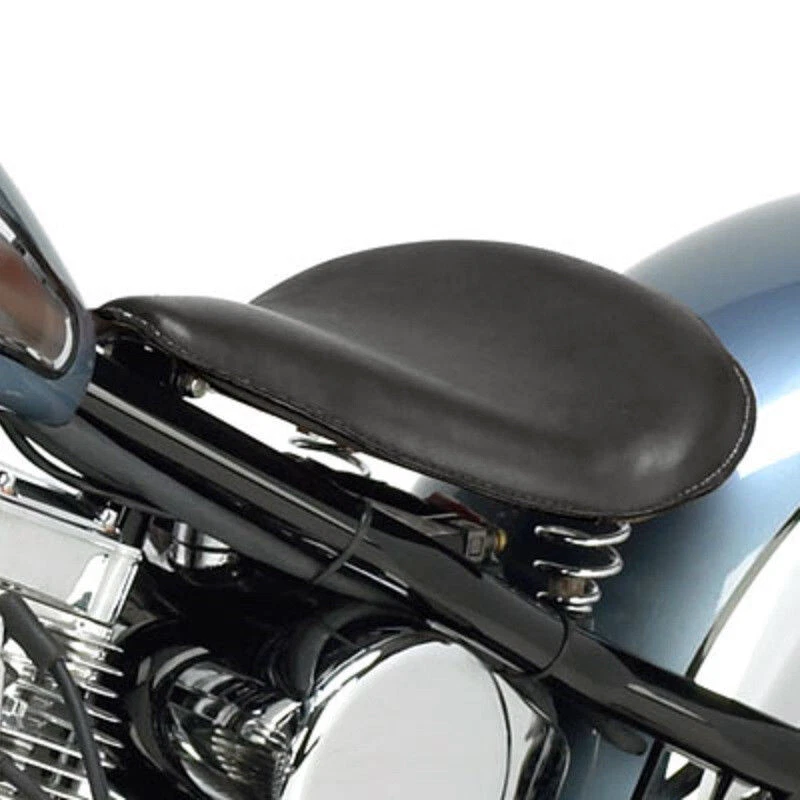 Asientos Bobber Solo cuero negro para Honda Magna 750 VF750C Nighthawk 250 CB250 Foto 2 de 4