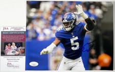 NFL Kayvon Thibodeaux Signed NY New York Giants 8x10 Photo Autograph JSA COA