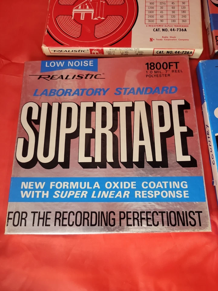 LOTE DE 4 CINTAS DE AUDIO USADAS 7” carrete a carrete realistas 1800 Foto 2 de 4