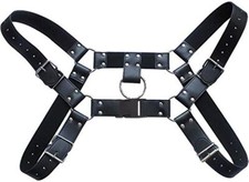 Men's Faux Leather Body Chest Harness Belt Shoulder Cage Belt Party Costume B...
