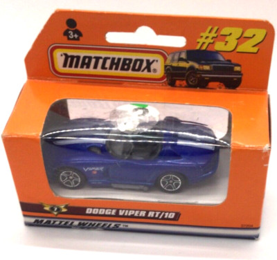 Matchbox Dodge Viper RT/10 1998 #32 Blue New in Box