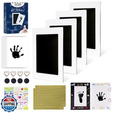Tubuui Inkless Baby Hand and Footprint Kit,Clean Touch Ink Pad for Baby Footp