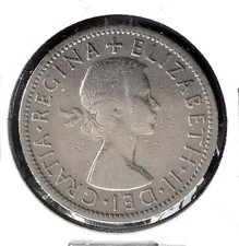 1956 ~ Great Britain ~ Florin Two Shillings ~ Elizabeth II ~ *M920
